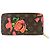Portamonete Louis Vuitton Monogram Rose Marrone - vista 3