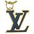 Chaveiro Charm Louis Vuitton Dourado Azul marinho - vista 3