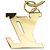 Chaveiro Charm Louis Vuitton Dourado Azul marinho - vista 4