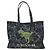 Bolsa de Ombro Coach Lexi CCD11 em Lona Camuflada e Couro Marrom Preto Verde