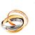 Anillo Cartier Trinity MM #46 con Diamantes - vista 3
