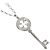 Autre Marque Collana Chiave Trifoglio Tiffany & Co. con Diamanti in Oro Bianco 18K - vista 3