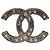 Chanel Coco Mark Ohrringe Schwarz Silber - Ansicht 6