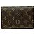 Louis Vuitton Portefeuille Tresor Etui Papier Tri-fold Wallet Braun Monogramm - Ansicht 2