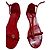 Gucci Rote Lackledersandalen mit GG-Logo