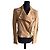 Galliano Beige biker style leather jacket