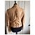 Galliano Beige biker style leather jacket - view 3