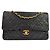 Chanel Vintage Classic Double Flap Quilted Lambskin Medium Nero
