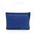 Chanel Boy O Case Clutch Quilted Caviar Medium Azul - vista 2