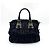 Prada Gaufre Convertible in pelle e Tessuto Large Nero - vista 2