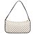 Céline Bolso de hombro con cremallera Celine Triomphe Macadam de lona Blanco - vista 2