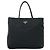 Tote bag con zip Prada Tessuto medium Nero