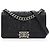 Bolsa Chanel Boy Flap Medium Edinburgh Celtic Knot Preta Preto Hardware prateado