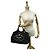 Tote Sac cabas Prada en toile noire - vue 4