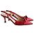 Bow Prada Slingback Pumps aus rotem Leder mit Schleife
