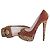 Lady Peep Christian Louboutin Décolleté Louboutin borchiate leopardate