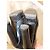 Casadei Schwarze Leder- Stiefeletten mit Plateau und Blockabsatz - Ansicht 6