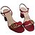 Gucci rote Ledersandalen
