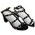 Valentino Garavani Rockstud Leder-Sandalen Schwarz