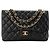 CHANEL - Borsa a tracolla Classic/Timeless Jumbo Chanel in pelle caviar nera