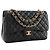 CHANEL - Borsa a tracolla Classic/Timeless Jumbo Chanel in pelle caviar nera - vista 2