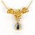 Autre Marque Collana in oro giallo 18K con zaffiro e diamante - vista 3