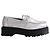 Mocassini Dr. Martens in pelle argento