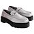 Mocassini Dr. Martens in pelle argento - vista 3