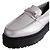 Mocassini Dr. Martens in pelle argento - vista 4