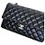 Timeless Chanel Classic Double Flap Medium Schwarz Lammleder Silber - Ansicht 10