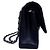 Timeless Chanel Classic Double Flap Medium Schwarz Lammleder Silber - Ansicht 14