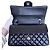 Timeless Chanel Classic Double Flap Medium Schwarz Lammleder Silber - Ansicht 5
