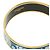 Hermès Brazalete de Esmalte Estampado Face au Large Blanco Azul Dorado - vista 4