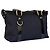 Borsa Tote Gucci Abbey in Tela Blu Scuro e Pelle Nera - vista 7