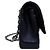 Timeless Chanel Classic Double Flap Medium Schwarz Lammleder Silber - Ansicht 4