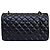 Timeless Chanel Classic Double Flap Medium Schwarz Lammleder Silber - Ansicht 6