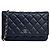 Chanel Wallet on Chain WOC Black Caviar Champagne Gold Hardware