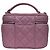 Chanel Piccola Vanity Borsa in Pelle Caviar Rosa Hardware Dorato 22S - vista 3