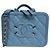 Borsa Chanel Vanity Filigree in Pelle Caviar Blu Tiffany