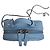 Borsa Chanel Vanity Filigree in Pelle Caviar Blu Tiffany - vista 13