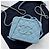 Borsa Chanel Vanity Filigree in Pelle Caviar Blu Tiffany - vista 2