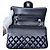 Timeless Chanel Classic Double Flap Small Schwarz Lammleder Silber - Ansicht 11