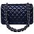 Timeless Chanel Classic Double Flap Small Schwarz Lammleder Silber - Ansicht 12