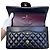 Timeless Mala Chanel Classic Double Flap Medium Pele de Cordeiro Preta - vista 13