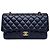 Classique Sac Chanel Classic Double Flap Medium Cuir d'Agneau Noir