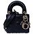 Borsa Dior Lady Dior Micro in Pelle d'Agnello Nera - vista 2