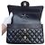 Timeless Bolsa Chanel Classic Double Flap Medium Couro Caviar Preto - vista 12