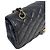 Timeless Bolsa Chanel Classic Double Flap Medium Couro Caviar Preto - vista 8