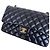 Timeless Chanel Classic Double Flap Medium Pele Cordeiro Preto Ouro - vista 2