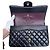 Timeless Chanel Classic Double Flap Medium Pele Cordeiro Preto Ouro - vista 4